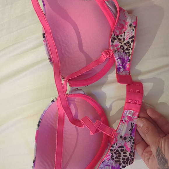 Victoria secret bra pink floral cheetah print - Picture 3 of 5
